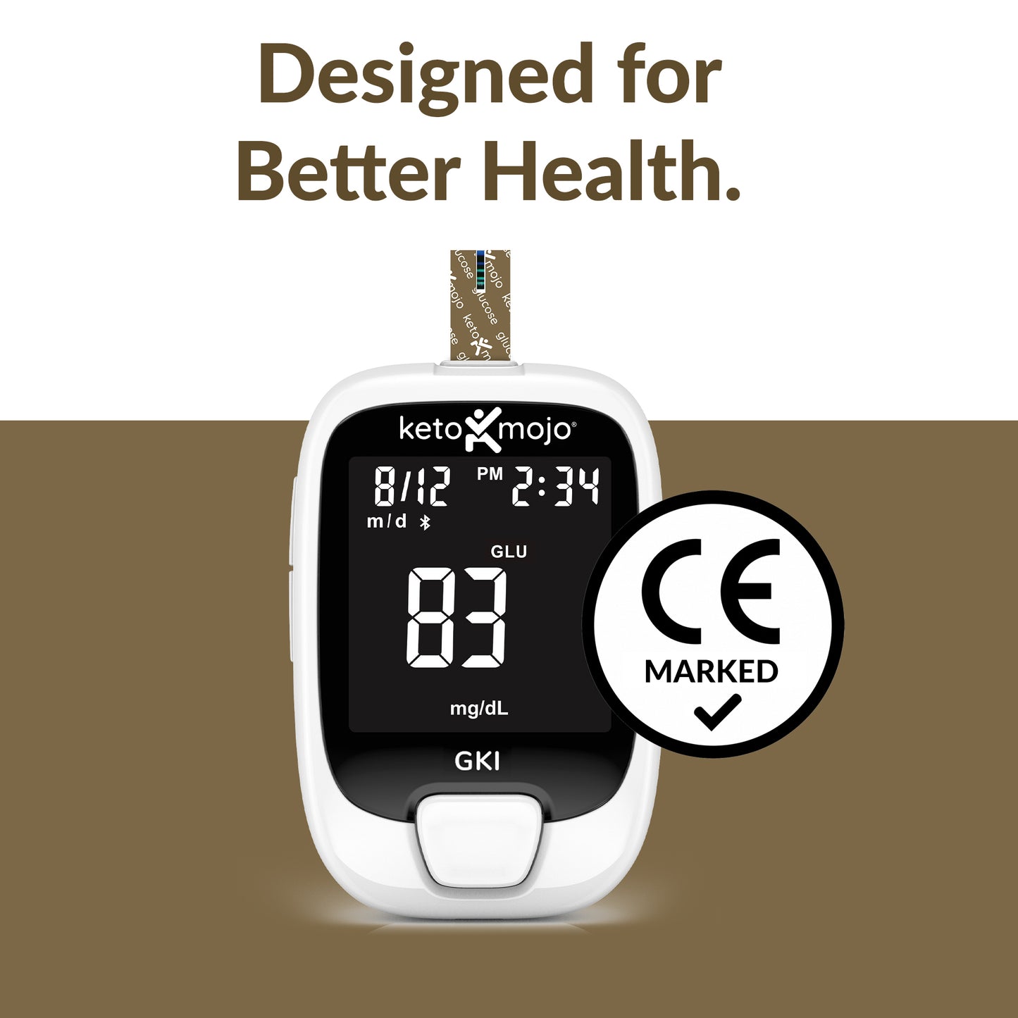 GLUCOSE TRACKER KIT - GKI Blood Glucose Meter and Strips